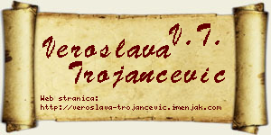Veroslava Trojančević vizit kartica